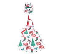 jojofuny Grembiule Da Cuoco Per Bambola Di Natale Di Accessori Da Cuoco Motivo Ad Albero Di Natale Vestito Da Fornaio Per Bambole Cappello Da Per Bambola Da Cucinare