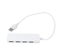 jojofuny Hub Usb Porte Con Splitter e Adattatore Per Laptop e Pc Caricatore Usb Multiporta Ultra Sottile Bianco
