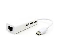 jojofuny Hub Usb Type-c Con Porta Ethernet Lan e Porte Usb Adattatore Per Plus Note Connettività Stabile e Veloce Per Smartphone e Computer