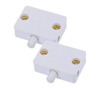 jojofuny Interruttore Porta Per Luce Armadio Automatico 2 Pezzi Switch Compatto a Pulsante Per Controllo Luci Armadio Armadietto E Mobile Facile Installazione E Funzionamento