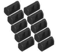 jojofuny Maniglie per Smorzatore Aria Barbecue in Plastica Nera 10 Pezzi Kit Accessori per Barbecue Impugnatura Confortevole Installazione Sicura