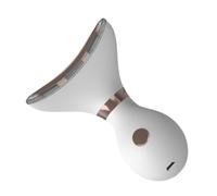 jojofuny Massaggiatore per Collo e Viso Ricaricabile Dispositivo Antirughe e Riduttore Doppio Mento Design Ergonomico Adatto per Cura della Pelle a Casa e in Viaggio