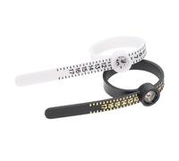 jojofuny Misuratore di Anelli per Gioielli 2pezzi in Plastico Superficie Liscia e Struttura Semplice Strumento Leggero per Misurare la Circonferenza delle Dita Adatto a Famiglia e Amici