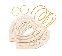 jojofuny Modelli in Legno per macramè Strumenti per Intrecciare Corde Design Fantasioso Fissaggio Sicuro Taglio Preciso Materiali per Lavori Artigianali Compatti e Leggeri Adattabili per