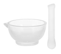 jojofuny Mortaio e Pestello in Vetro 75mm Mini per Laboratorio e Cucina, Ciotola per Macinazione Multifunzionale Portatile, Attrezzatura Chimica e Medicinale per Polverizzazione Pratica