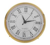 jojofuny Movimento al Quarzo per Orologio Classico Artigianale, 4,32 pollici/110 mm, Inserto per Testa di Orologio Rotondo con Numero Romano per progetti Fai da Te, Forniture Artigianali