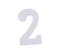 jojofuny Numero da Tavolo Complemento Unico DIY in Legno Bianco e 8cm per Decorazioni Matrimonio e Festa per Anniversario e Banchetto Banchetto