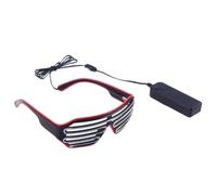 jojofuny Occhiali LED Luminosi in Pvc per Feste e Compleanni, Occhiali da Sole al Neon Effetto Luce e Adulti, Accessori Originali per Party e Rave