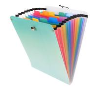 jojofuny Organizer Verticale Soffietto con Espandibili Cartella Portadocumenti in Plastica con Maniglia Classificatore Espandibile per Ufficio Scuola e Casa Colore Verde Loto