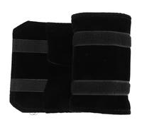 jojofuny Organizzatore di Gioielli da Viaggio in Velluto Nero Rotolo Porta Anelli Pieghevole Custodia Portaoggetti per Gioielli Compatta e Portatile per Uso Domestico e Viaggi