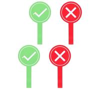 jojofuny Palette delle Risposte in Schiuma 4 Pezzi per Insegnanti, Paletta di Voto Colorata per Giochi Educativi in Classe, Cartelli Interattivi per Valutazione Scolastica