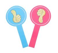 jojofuny Palette Voto Riutilizzabili 2 Pezzi Pollice Giù per Insegnanti Gadget Interattivi per Attività in Partecipazione Studenti