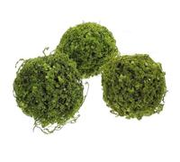 jojofuny Palle di Piante Artificiali Sospese Facili da Curare e Riutilizzabili 3pezzi in Plastico Verde Decorazione a Sfera per ed