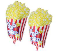 jojofuny Palloncini Popcorn Facili da Montare 2 Pezzi in Pellicola di Alluminio per Decorazioni Festa a Tema Film per Movie Night e Shower