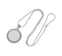 jojofuny pendente di strass per la creazione di gioielli Cabochons fabbricazione mestiere pendenti per la produzione di gioielli castoni di risultati di gioielli fascino pendente vuoto lega