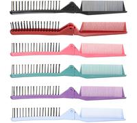 jojofuny Pettine Pieghevole Portatile per Chioma e Barba Set da 6 Pezzi Spazzola Tascabile per Chioma Ricci Uso Personale e Professionale Resistente e Confortevole per Viaggio e Salone