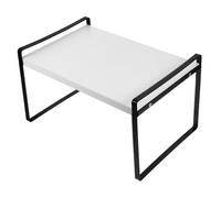 jojofuny Piccoli scaffali di ferro organizzatore per scrivania Organizzatore scrivania Organizzatore desktop libreria ripiano organizer da scrivania ripiano da appoggio mini scaffale MDF