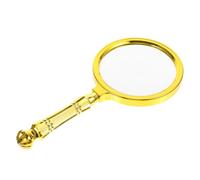 jojofuny Placcata Oro Mira Detective Reale Portatile Piccoli Strumenti Per I Bambini Specchio D'Ingrandimento Portatile Dispositivo