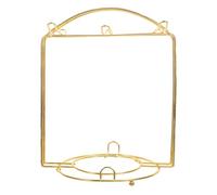 jojofuny Porta Tazze da Caffè e Tè in Ferro Dorato Supporto da Banco e Design Europeo, Porta Bicchierini Aste Resistenti e Funzione Scolapiatti per Bar e Casa