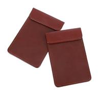 jojofuny Portablocco Ergonomico in Pelle Pu Marrone 2 Pezzi con Clip Resistente per Appunti, per Ristorante e Uso Ufficio, Design Compatto e Versatile