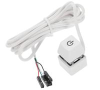 jojofuny Pulsante di Accensione per Computer Desktop Cavo di Prolunga da 1,65 M, Interruttore Esterno per Pc, Accessorio per Avvio Rapido e Controllo Alimentazione PC Colore Colore Casuale