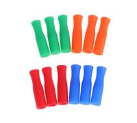 jojofuny Punte per Cannucce Colore Casuale Riutilizzabili in Silicone 50 Pezzi Resistenti al Freddo Proteggi Bocca per Cannucce in Acciaio Inox per Durante la Consumazione