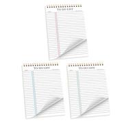jojofuny Quaderno Planner Giornaliero Non Datato Set da 3 Pezzi Blocco Note con Lista di Cose da fare Portatile per Lavoro Casa e Scuola Agenda Cartacea per Gestione Attività e