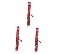 jojofuny Rotolo Da 3 Pezzi Borsa di stoccaggio in cotone portatile organizzatore di strumenti borsa organizer valigia attrezzi custodia per uncinetti organizer per borse da lavoro a maglia