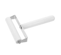 jojofuny Rullo per Pellicola in Silicone Bianco 8 Cm, Strumento per Pressatura Cuciture e Lisciatura Carta da Parati, Utensile Manuale per Protezione Schermo Smartphone e Tablet, Compatto