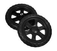 jojofuny Ruote per Carrello Spesa, 2Pezzi in Gomma Nera, Accessori per Carrello Pieghevole per la Spesa e Utility Cart per Supermercato