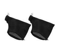 jojofuny Sacchetti Raccoglipolvere per Macchina da Taglio in Alluminio, Set da 2 con Supporto in Ferro, Sacco Antipolvere per Segatura, Accessori per Aspiratore da Tavolo, Uso Industriale