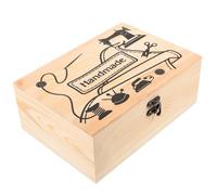 jojofuny Scatola per Aghi da Cucito Legno Organizer per Utensili da Cucito con Cuscinetto per Spilli e Design Portaoggetti Multifunzionale per Aghi e Accessori Fai da Te