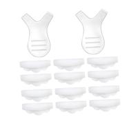 jojofuny Set 12 Cuscinetti in Silicone per Piegaciglia con 6 Paia di Dischetti e 2 Spazzole Y per Permanente Ciglia, Effetto Lifting Naturale per Trucco Occhi, Riutilizzabili, Adatti a Chi