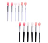 jojofuny Set 12 Pezzi Pennelli per Labbra in Silicone Colorati Applicatori per Rossetto e Maschera Labbra Accessori Trucco per Donne e Ragazze