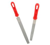 jojofuny Set 2 Pezzi Lime Piatte Manico in Plastica, Strumenti Versatili per Levigatura e Lucidatura Metalli, Adatti per Progetti Professionali e Fai-da-te