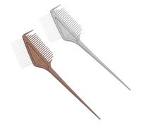 jojofuny Set 2 Pezzi Pennelli per Tintura dei Chioma Pettine Applicatore Spazzole Leggere per Uso Domestico e Saloni per Tinture Micro Trecce e Colpi di Sole