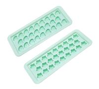 jojofuny Set 2 Pezzi Stampi per Cubetti di Ghiaccio a Forma di Cuore e Stella in Plastica con 26 Scomparti e Coperchio, per Cucina e Casa