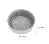 jojofuny Set 2 Stampi per Torta Rotondi in Silicone Alimentare Teglie Antiaderenti Resistenti a 230°C per Cheesecake Crostate e Dessert Colore Grigio per Forno e Preparazioni