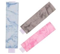 jojofuny Set 3 Pezzi Portapenne con Fascia Elastica in Pu per Notebook e Journal, Resistente e Facile da Pulire, per Lezioni e Viaggi D'affari