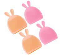 jojofuny Set 4 Pezzi Spazzola per Pulizia Viso in Silicone Design Coniglio Scrubber Viso per Massaggio e Pulizia Profonda Leggera e Portatile per Pelle Grassa