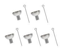 jojofuny Set 5 Mini Imbuti in Resistente per Polveri e Oli Essenziali Imbuto Piccolo in Metallo Durevole Graffi Strumenti per Travaso Profumi e Contenitori Utilizzo Domestico e