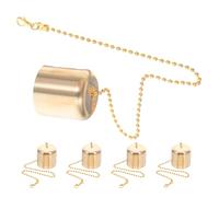 jojofuny Set 5 Pezzi Spegnicandele in Ottone Vintage Copertura in Metallo per Stoppino Accessori per Braciere e Lampade a Olio Utensile Antincendio per Uso Domestico e Decorazioni