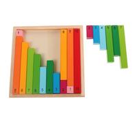 jojofuny Set Aste Matematiche Montessori Colorate per Apprendimento Decimali Strumenti Didattici per Scuole Materne e Attività Educative Precoci Materiali per Competenze Matematiche e