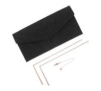 jojofuny Set Bacchette da Rabdomante in Ottone con Pendolo e Borsa in Feltro Strumenti Multiuso per Caccia AI Fantasmi Esplorazione Dell’Acqua e Divinazione Spirituale Kit Portatile per