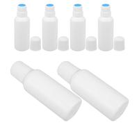 jojofuny Set da 6 Flaconi Applicatori Testa in Spugna 100ml, Bottiglie Riutilizzabili per Cosmetici e Oli Essenziali, Contenitori Compatti da Viaggio per Lozioni e Aromaterapia