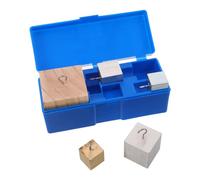 jojofuny Set e Design Unico di Rame Alluminio e Legno di Blocchi Cubici Ferro Supporto di Misurazione Precisa per Attività Scientifiche per Esperimenti di Chimica e Matematica