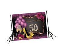 jojofuny Sfondo Fotografico in Vinile Palloncini e Calice Per Compleanno Accessorio Moda Per Scatti Ricordi