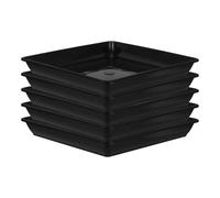 jojofuny Sottobicchieri per Piante Quadrati in PP Resistenti 5 Pezzi Vassoi per Vasi da Giardino e Interni Protezione Superfici per Bonsai e Piante