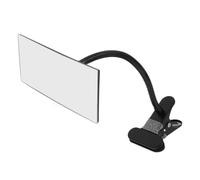 jojofuny Specchio Sicurezza Clip Braccio Flessibile per Monitor e Scrivania Specchio Retrovisore Convesso Regolabile per Cubicolo Design Elegante e Compatto