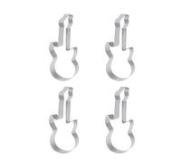 jojofuny Stampi per Biscotti in Acciaio Set 4 Pezzi a Forma di Chitarra Tagliabiscotti Fondente per Pasticceria e Cucina Utensili per Dolci Creativi e Regalo per